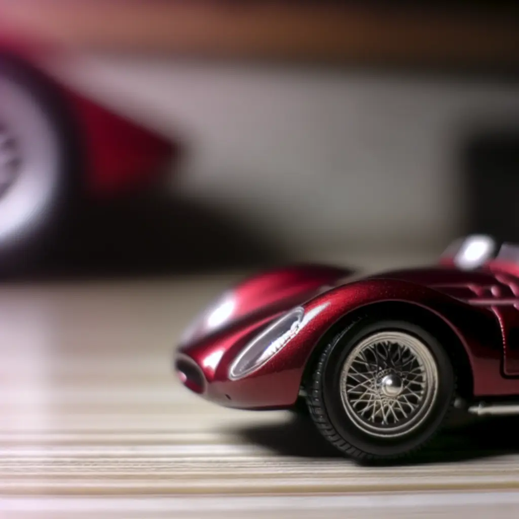 Model Nissan GT-R R35 w kolorze czerwonym, skala 1:24
