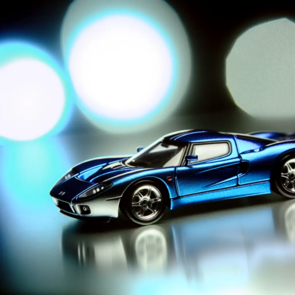Model Porsche 911 Carrera w kolorze niebieskim, skala 1:43