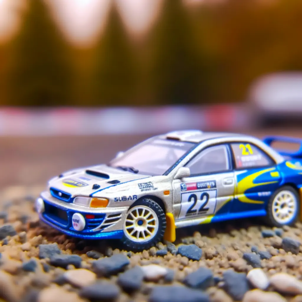 Subaru Impreza WRC w barwach rajdowych, skala 1:64