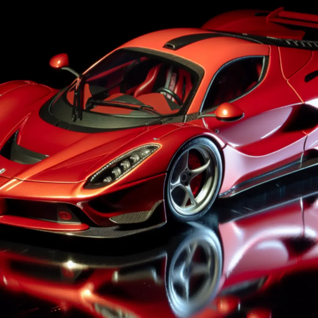 Ferrari 488 Pista 1:18 – czerwony model o wysokiej szczegółowości